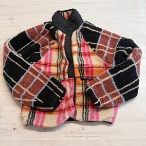FP Movement Rocky Ridge Fleece Jacket Autumn‎ Combo Button Down women's small